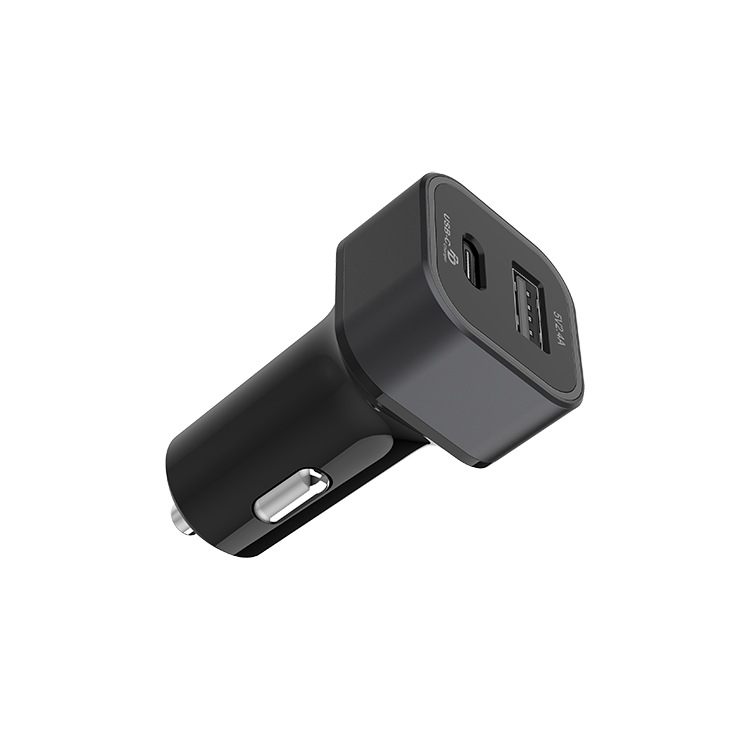 37W  A+C  DUAL PORTS CAR CHARGER WITH  INDICATOR 