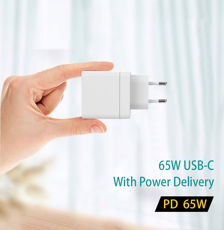 65W PD USB-C Port Fast Charging  White Charger