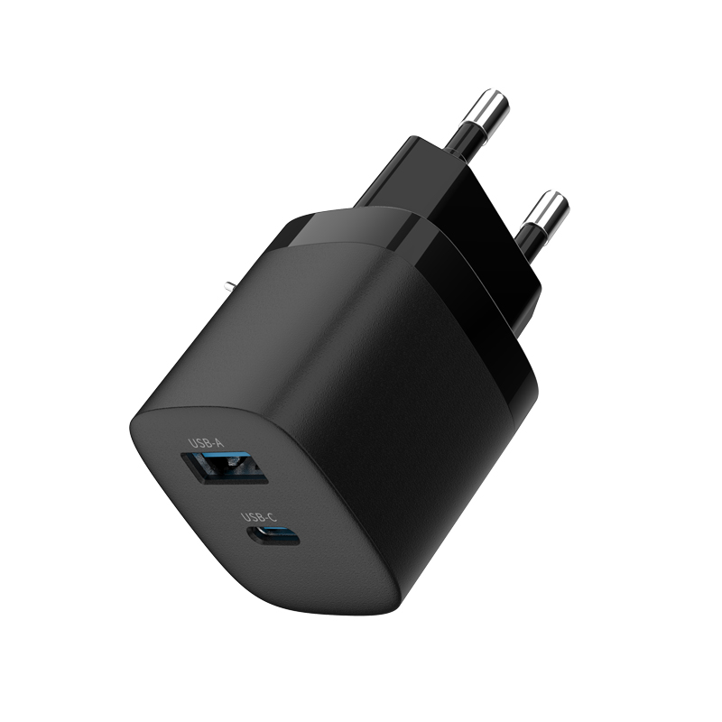 EU STANDARD 33W GAN DOUBLE PORTS QUICK CHARGER