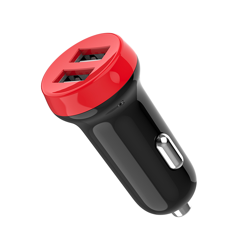 15.5W 2.4A DUAL USB CAR  CHARGER 