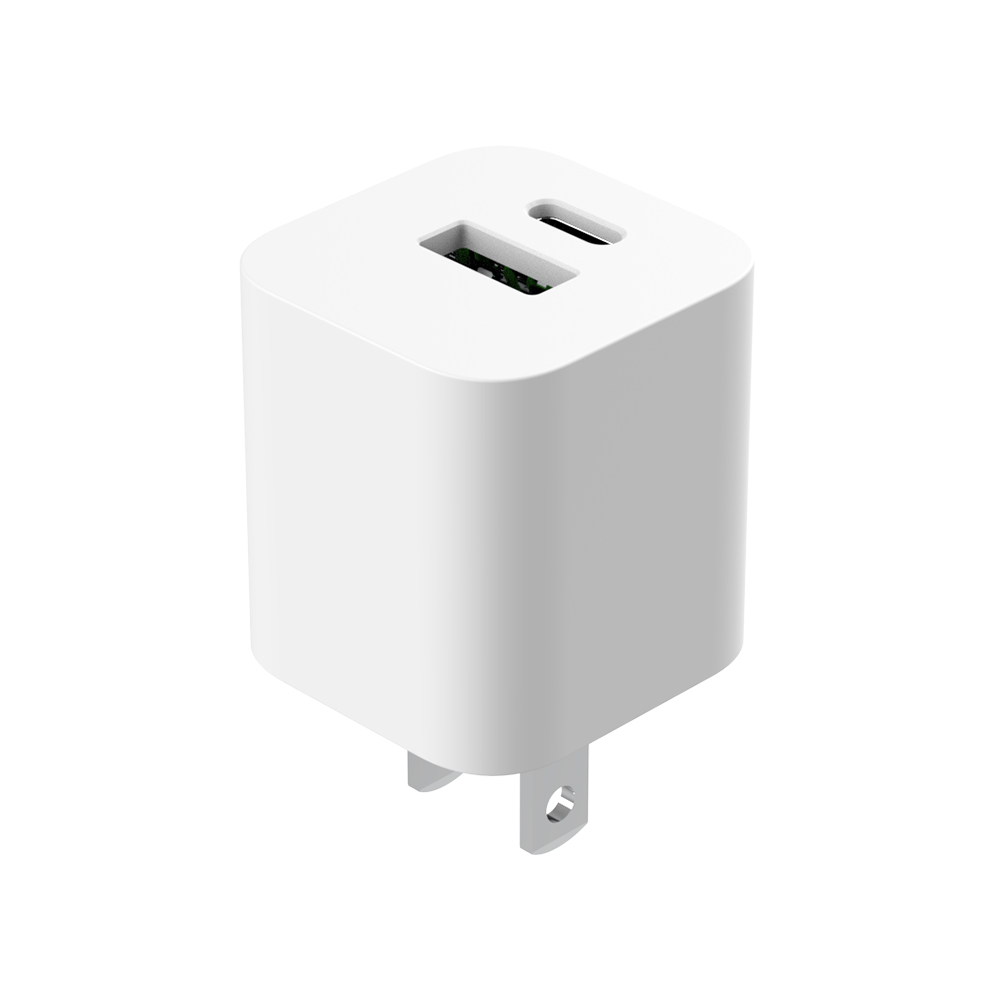 30W Dual Port GAN Quick Portable Small Wall Power Adapter Cargador Apple Fast Charger