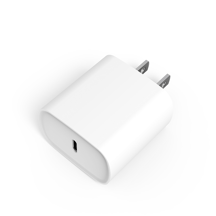 20W Single Port Type C Fast Quick Charging EU US KC Plug Wall Charger 