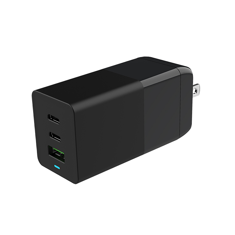 Wall Power Adapter Universal Portable Fast Charging 65W GAN 3 ports Charger