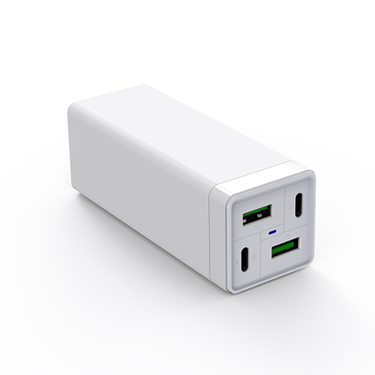65W TYpe-C USB-A Quick Charging EU US KC Plug 4 Ports Apple Wall Power Charger